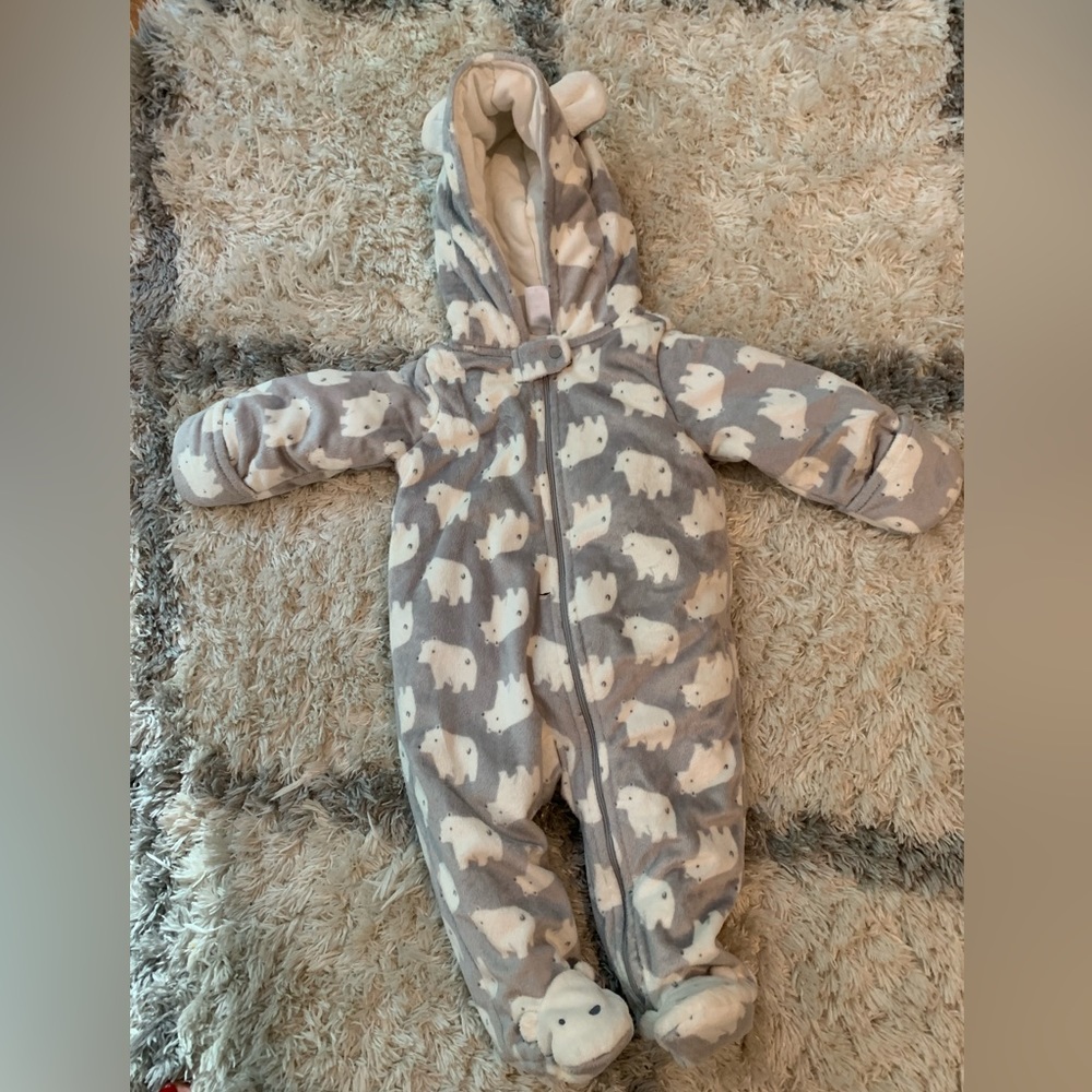 Carters 9 month fleece winter baby bunting